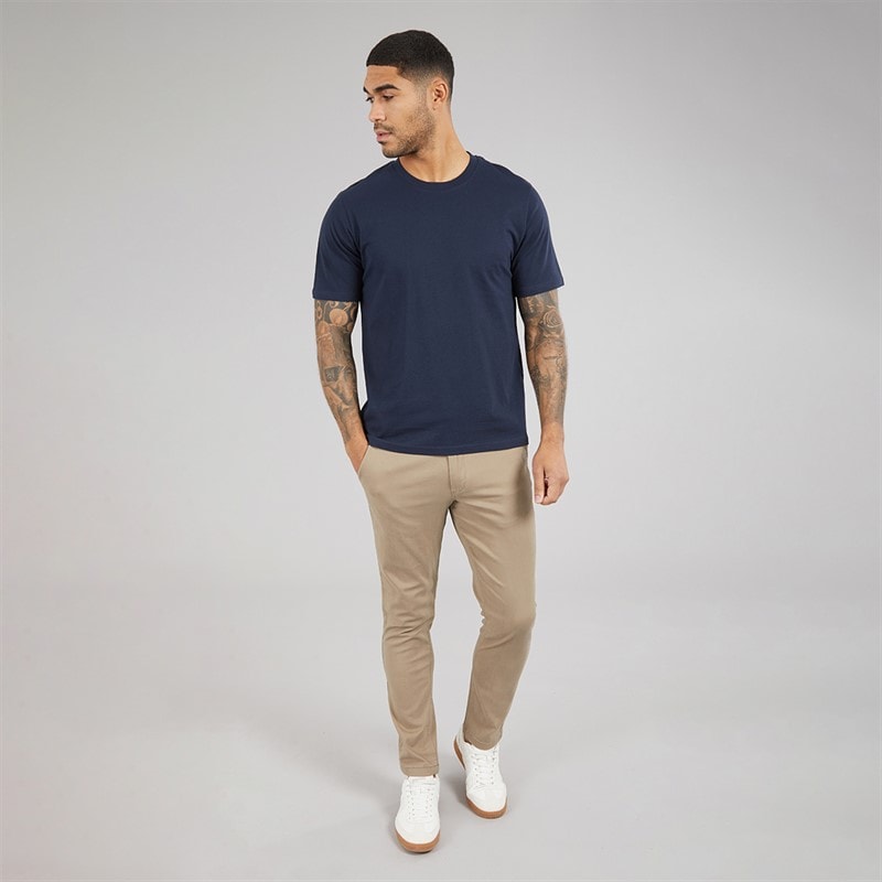 JACK & JONES Herren T-Shirt entspannt Navy Blazer - Bild 3