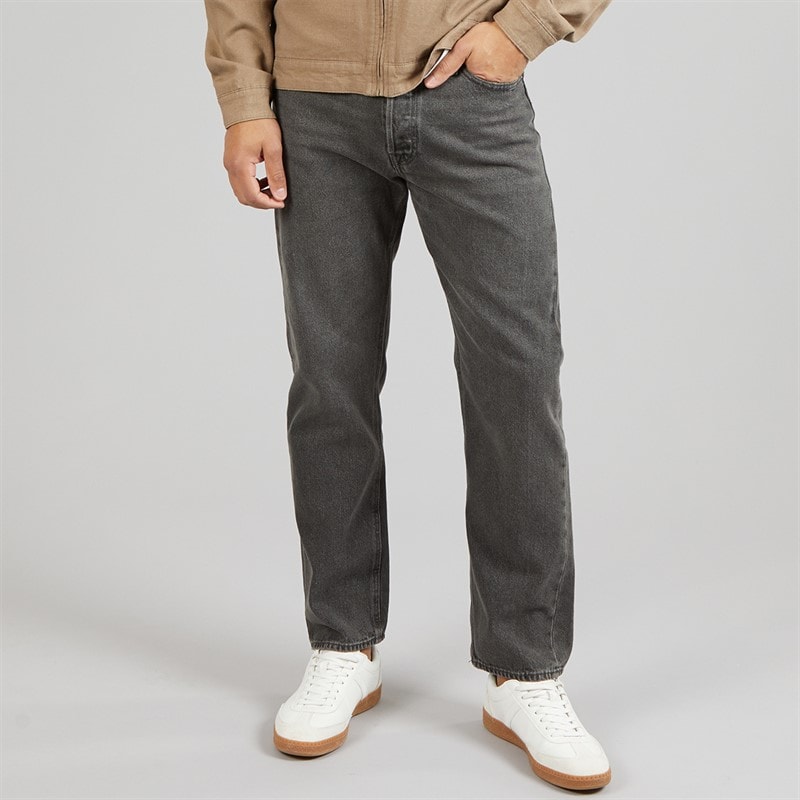 JACK & JONES Heren Chris AT 222 Originele Relaxed Fit Jeans Zwart