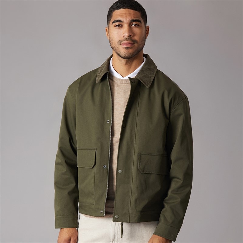 JACK & JONES Heren Rivier Utility Jas Forest Night