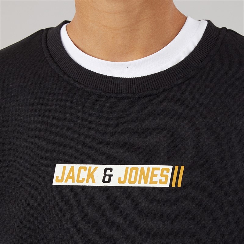 JACK & JONES Junge Munk Sweatshirt Schwarz - Bild 3