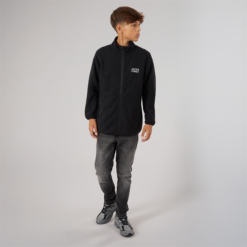 JACK & JONES Garçon Polaire Full Zip Flamme Noir - Image 3