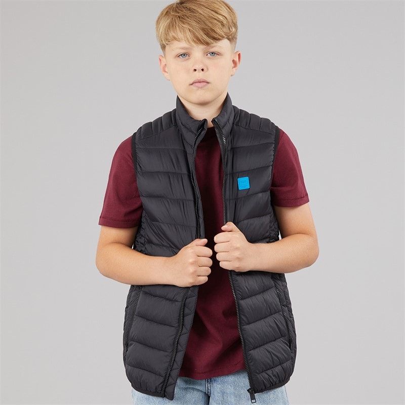 JACK & JONES Junge Bradley Leichte Weste Schwarz