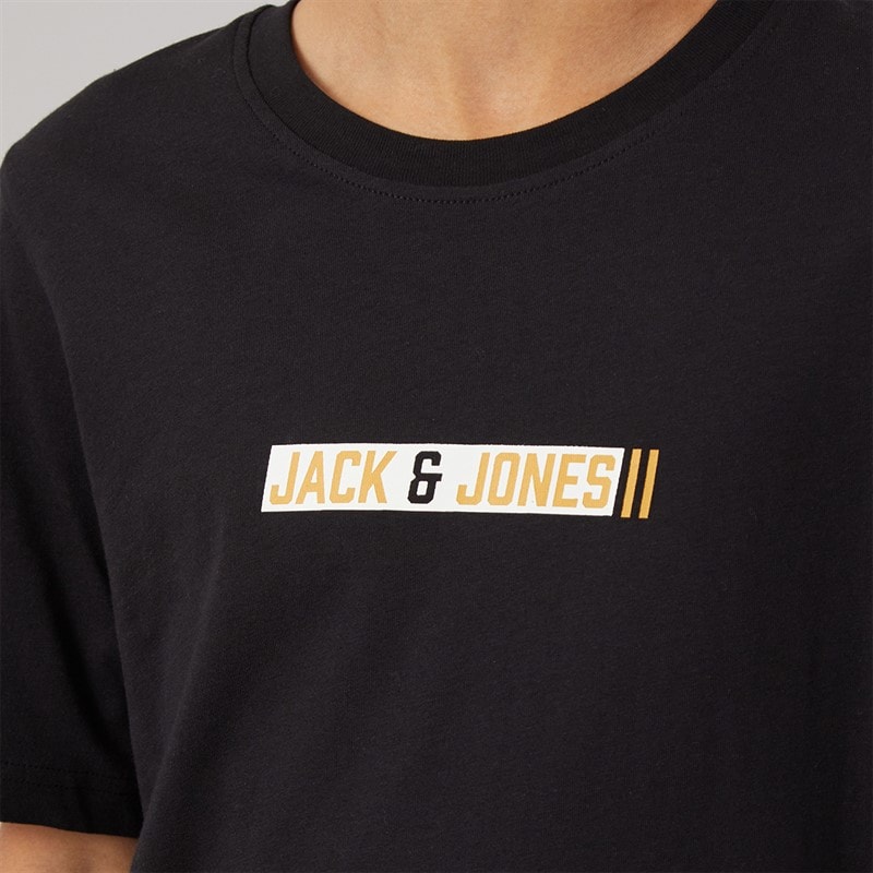 JACK & JONES Junge Munk T-Shirt Schwarz - Bild 3