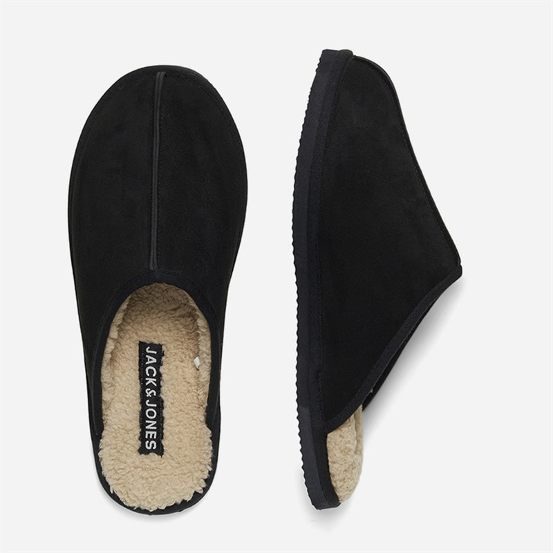 JACK & JONES Heren Dudely Pantoffels Anthracite - Afbeelding 3