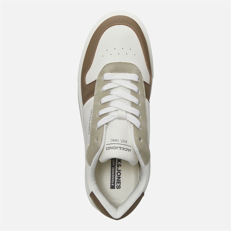 JACK & JONES Baskets Homme Cobra PU Combo Blanc/Plaza Taupe - Image 4