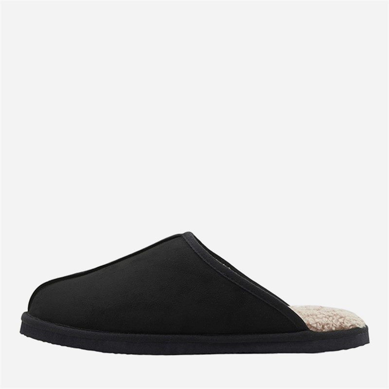 JACK & JONES Jongens Junior Dudely Pantoffels Anthracite - Afbeelding 1