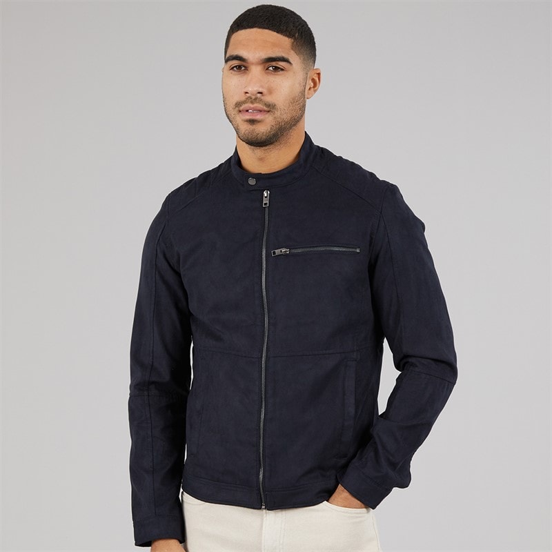 JACK & JONES Dylan kurtka PU dla niego kolor Czarny
