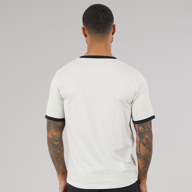 JACK & JONES lot de trois t-shirts à bordures contrastées Homme Noir/Blanc/Gris Glacier - Image 3