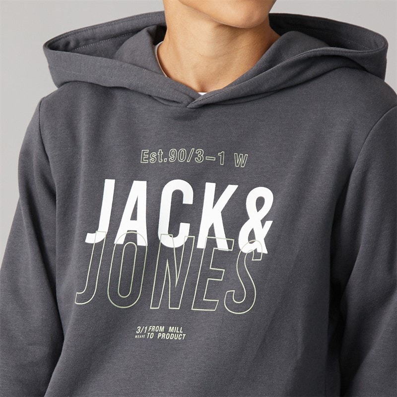 JACK & JONES Junge Mickey Sweatshirt und Jogginghose Trainingsanzug Asphalt - Bild 3