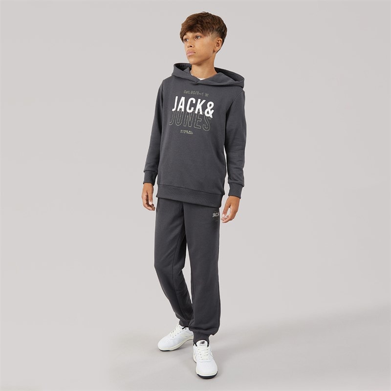 JACK & JONES Junge Mickey Sweatshirt und Jogginghose Trainingsanzug Asphalt - Bild 4