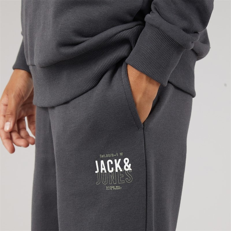 JACK & JONES Junge Mickey Sweatshirt und Jogginghose Trainingsanzug Asphalt - Bild 5