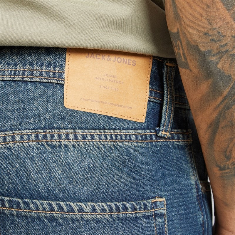 JACK & JONES Heren Ted Original 918 Loose Straight Blue Denim - Afbeelding 3