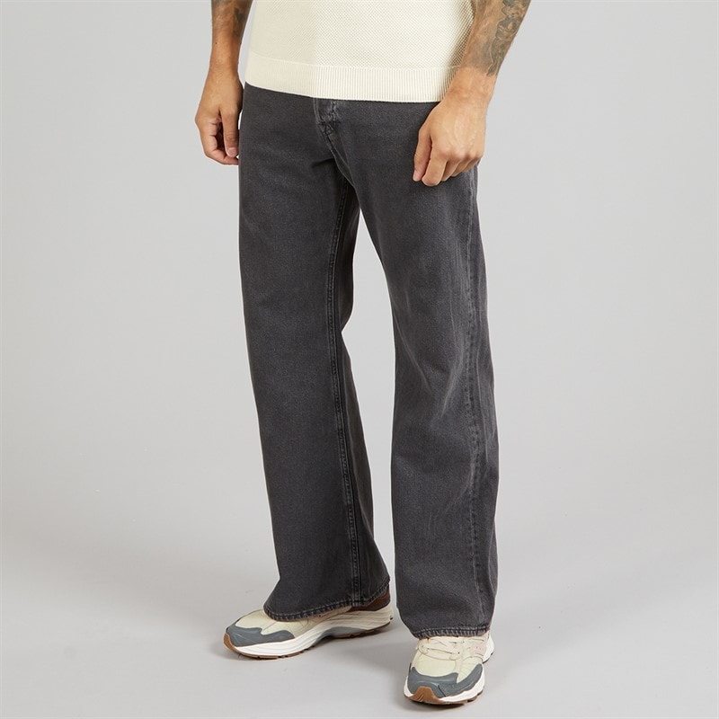 JACK & JONES Heren Toby Original 737 wijde jeans Black Denim