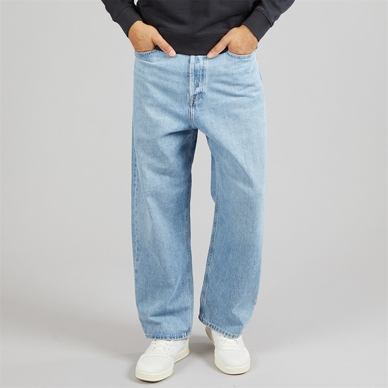 JACK & JONES Heren Ron Original AM 192 Loose Jeans Blue Denim - Afbeelding 1