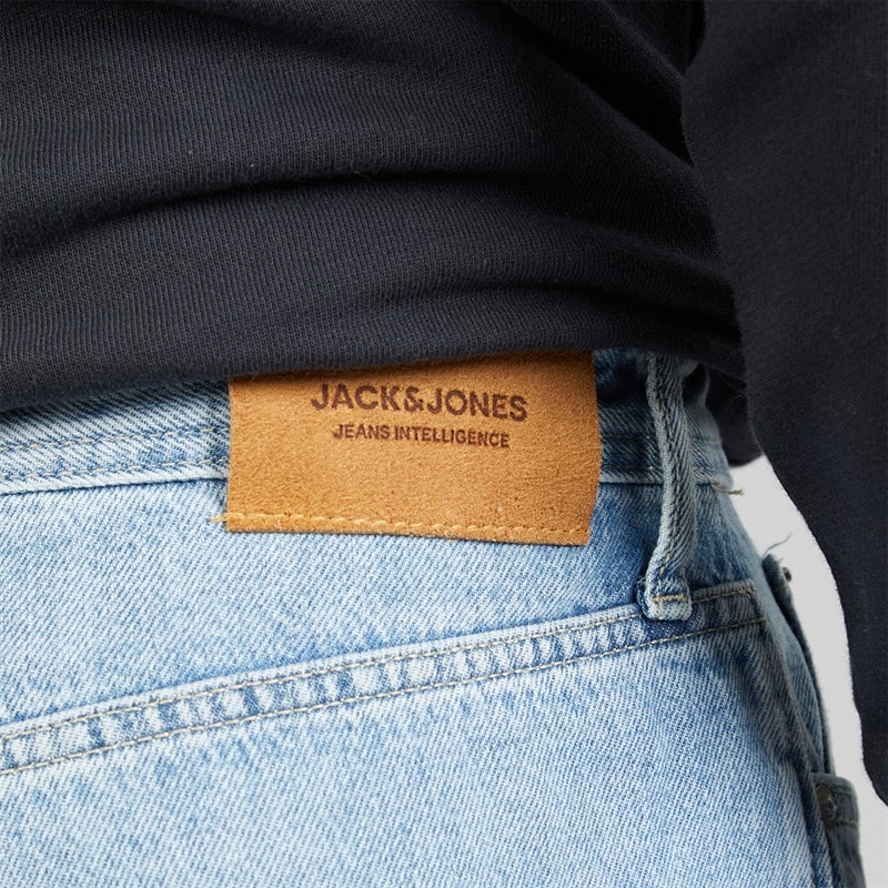 JACK & JONES Heren Ron Original AM 192 Loose Jeans Blue Denim - Afbeelding 3
