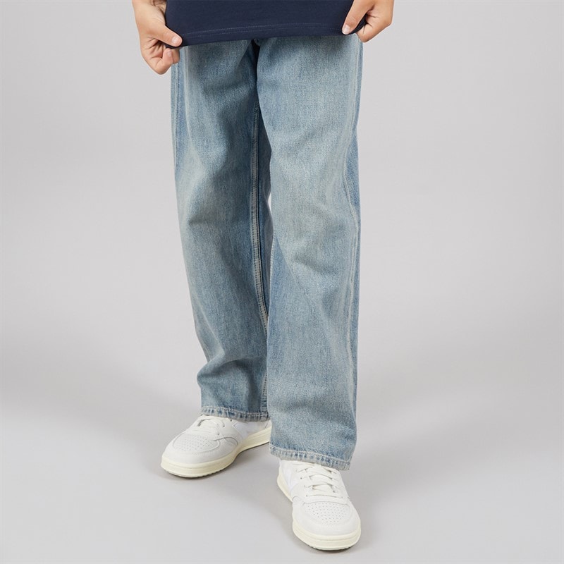 JACK & JONES Jongens Alex Orginal AKM 308 Baggy Fit Jeans Blue Denim - Afbeelding 1