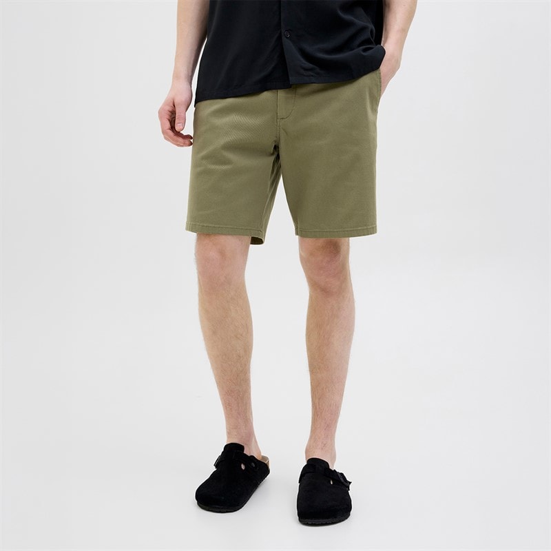 JACK & JONES Herren Schicke Chino Shorts Deep Lichen Green - Bild 1