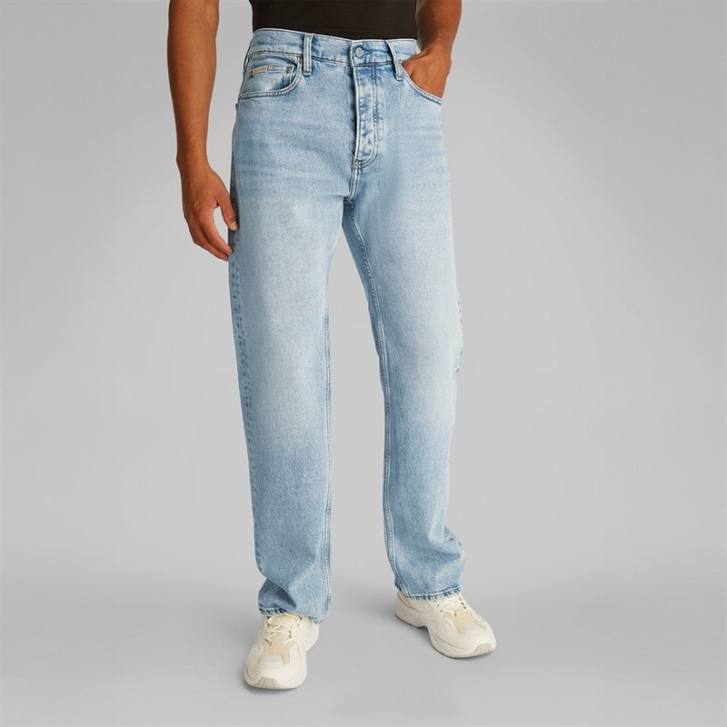 Calvin Klein Jeans Heren Standaard Rechte Jeans Denim Licht - Afbeelding 1