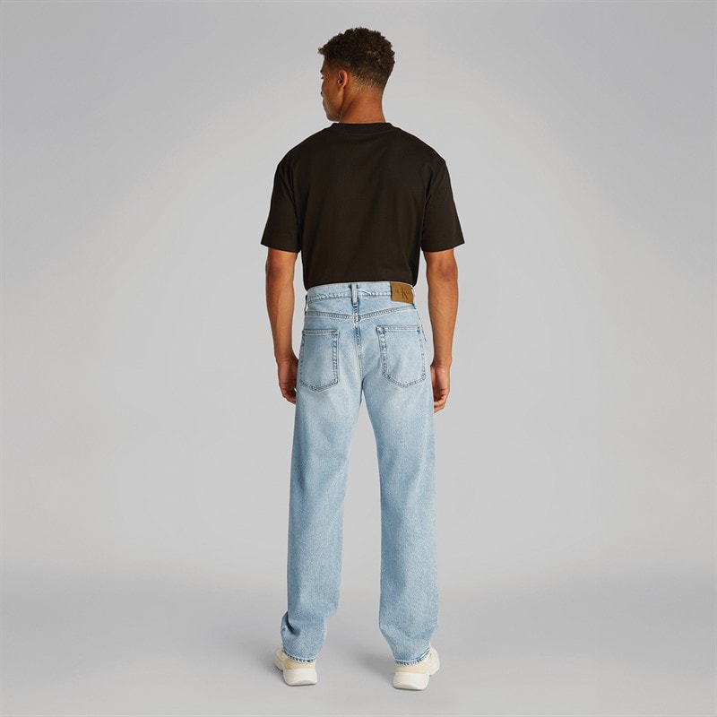 Calvin Klein Jeans Heren Standaard Rechte Jeans Denim Licht - Afbeelding 4
