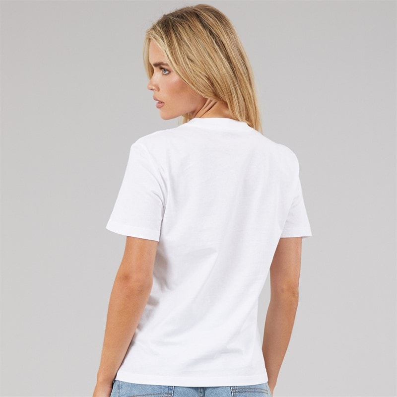 Calvin Klein Jeans Dames Clasic Monologo T-shirt Bright White - Afbeelding 2