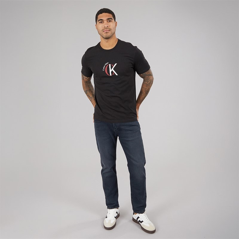Calvin Klein Jeans CKJ z logo graficzny T-shirt dla niego kolor Black – zdjęcie  3