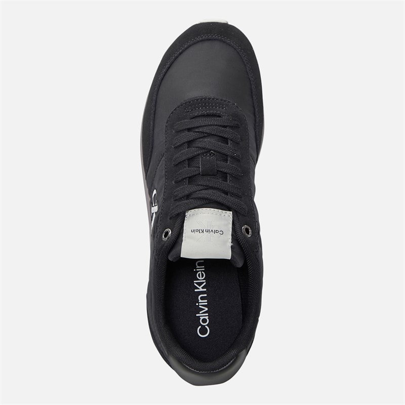 Calvin Klein Jeans Herren Retro Runner Turnschuhe Schwarz/Stormfront/Vaporous White - Bild 4