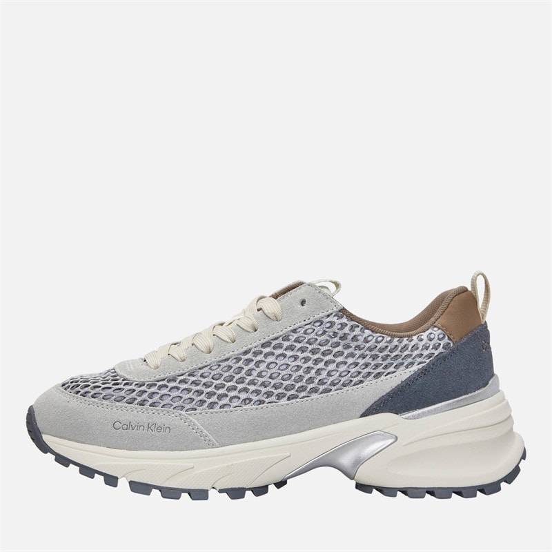 Calvin Klein Jeans Dames Hike Runner Sneakers Desert Taupe/Silver/Coal