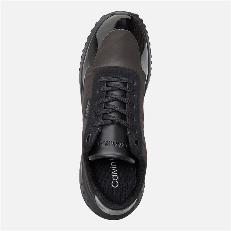 Calvin Klein Jeans Dames Eva Runner Sneakers Triple Black - Afbeelding 4