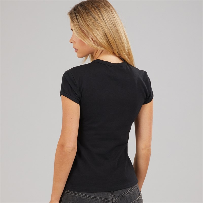 Calvin Klein Jeans Dames Grafisch Logo T-shirt Zwart - Afbeelding 2