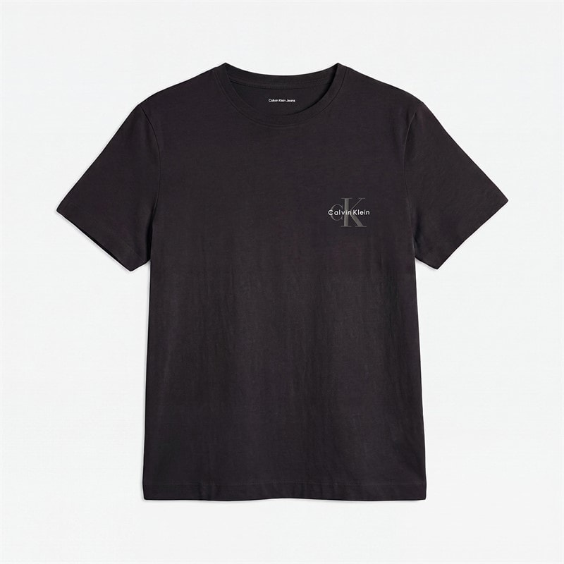 Calvin Klein Jeans Dames Monologo Set van 2 T-shirts Plein Air/Zwart - Afbeelding 3