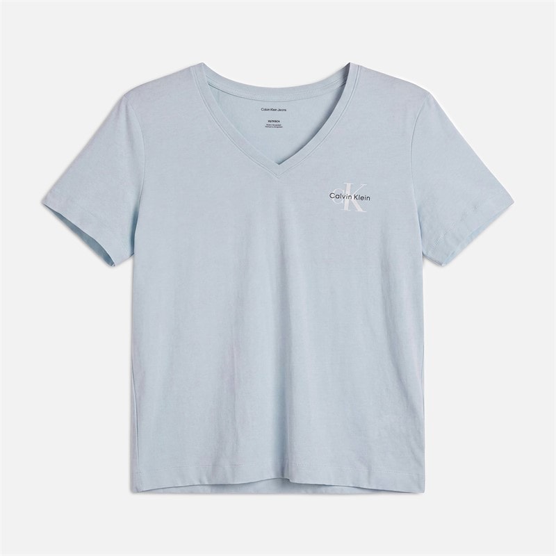 Calvin Klein Jeans Dames Monologo Set van 2 T-shirts Plein Air/Zwart - Afbeelding 2