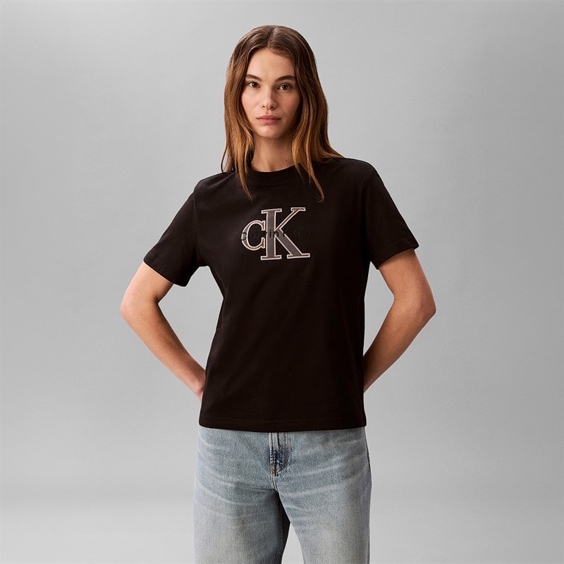 Calvin Klein Jeans T-shirt classique Femme Noir