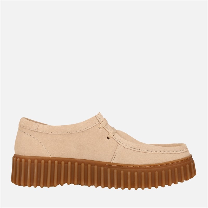 Clarks Chaussures Premium Torhill Bee Femme Ecru Suede - Image 5