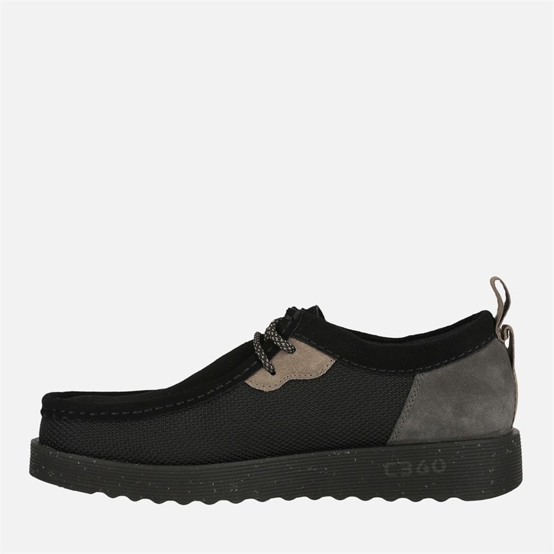 Clarks Heren Premium FTR2LO Wallabee Schoenen Black Combi - Afbeelding 1