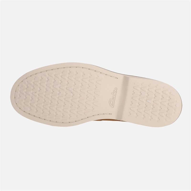 Clarks Heren Premium Atticus LT Slip Schoenen Cola Suede - Afbeelding 2