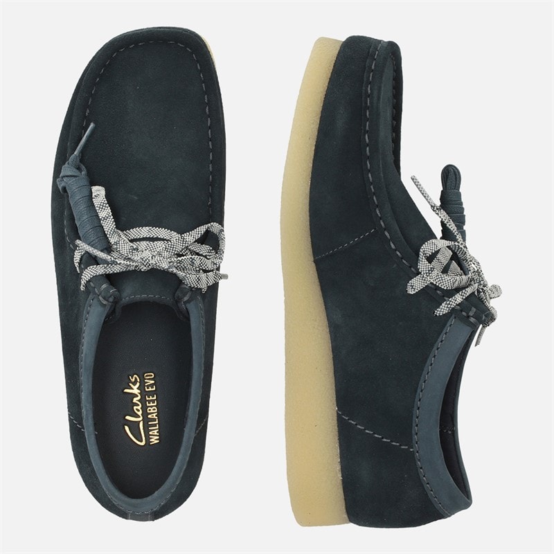 Clarks Heren Premium Evo Wallabee Schoenen Navy - Afbeelding 4