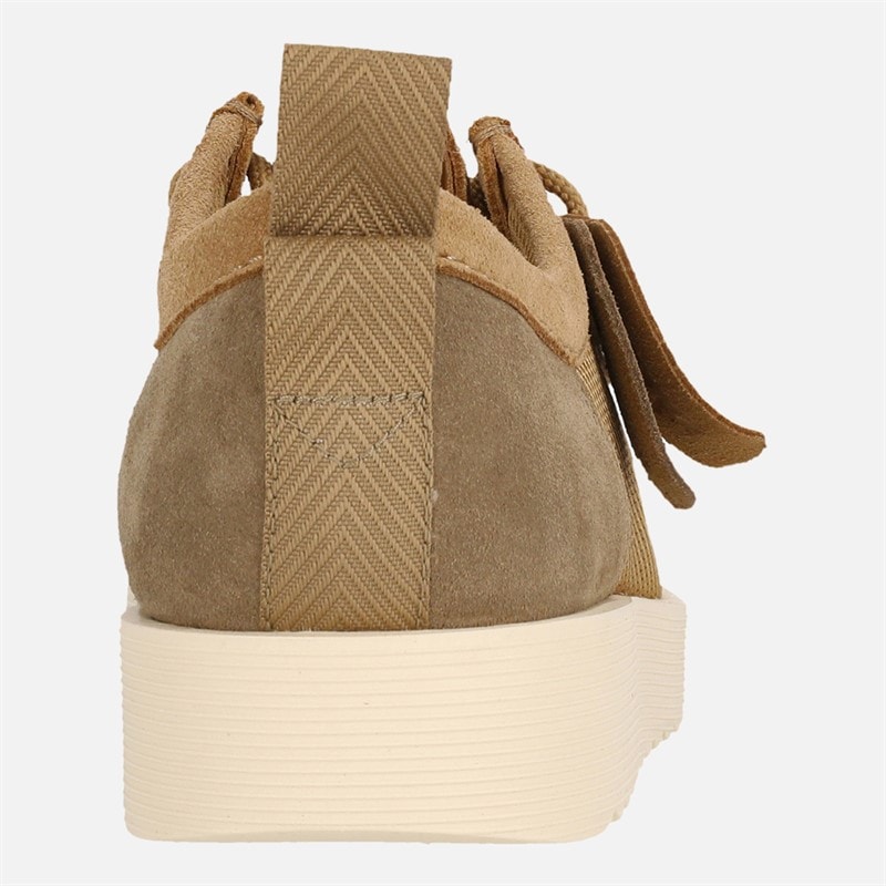 Clarks Heren Premium Ftr2lo Wallabee Schoenen Dark Sand Combi - Afbeelding 3