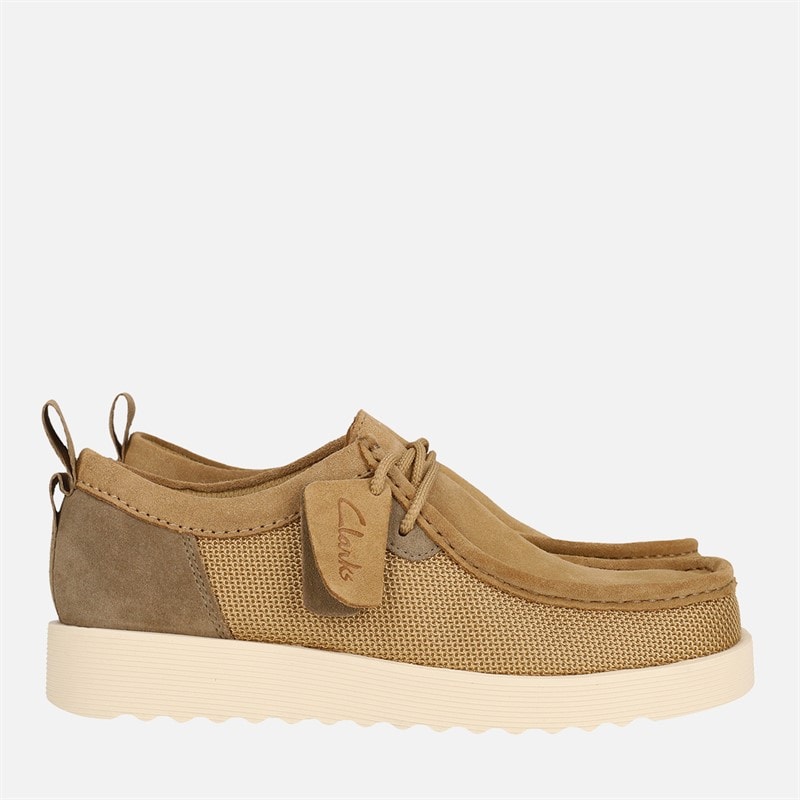 Clarks Heren Premium Ftr2lo Wallabee Schoenen Dark Sand Combi - Afbeelding 5