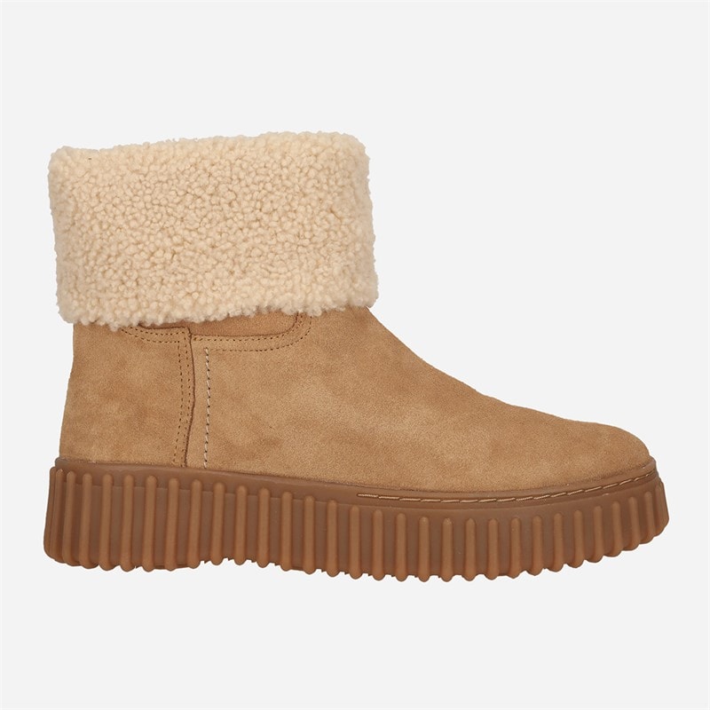 Clarks Torhill Turn buty dla niej kolor Jasny beż w linie
