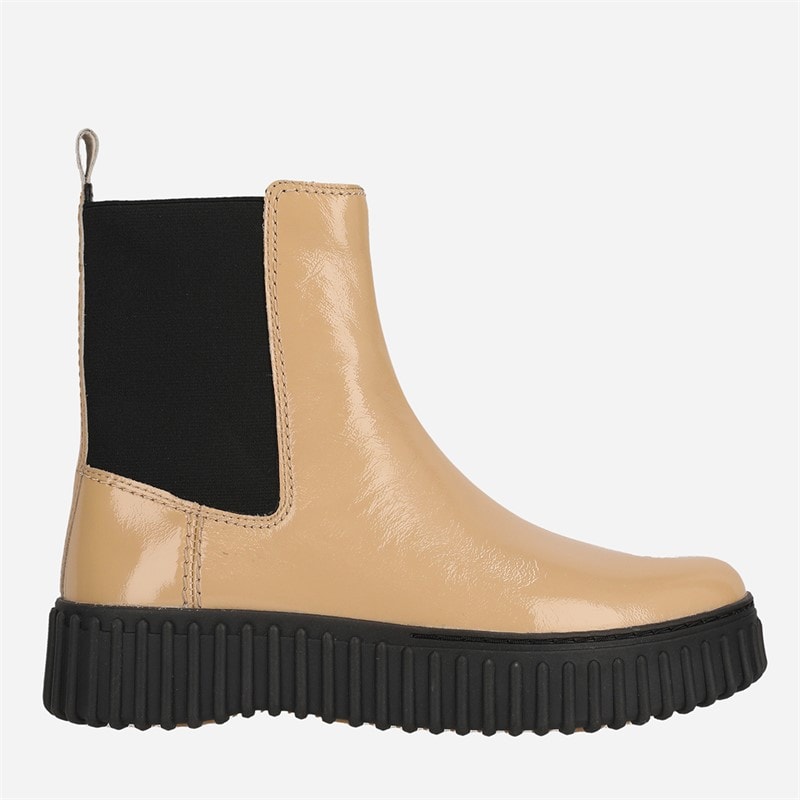 Clarks Torhill Maple buty dla niej kolor Beżowy lakier