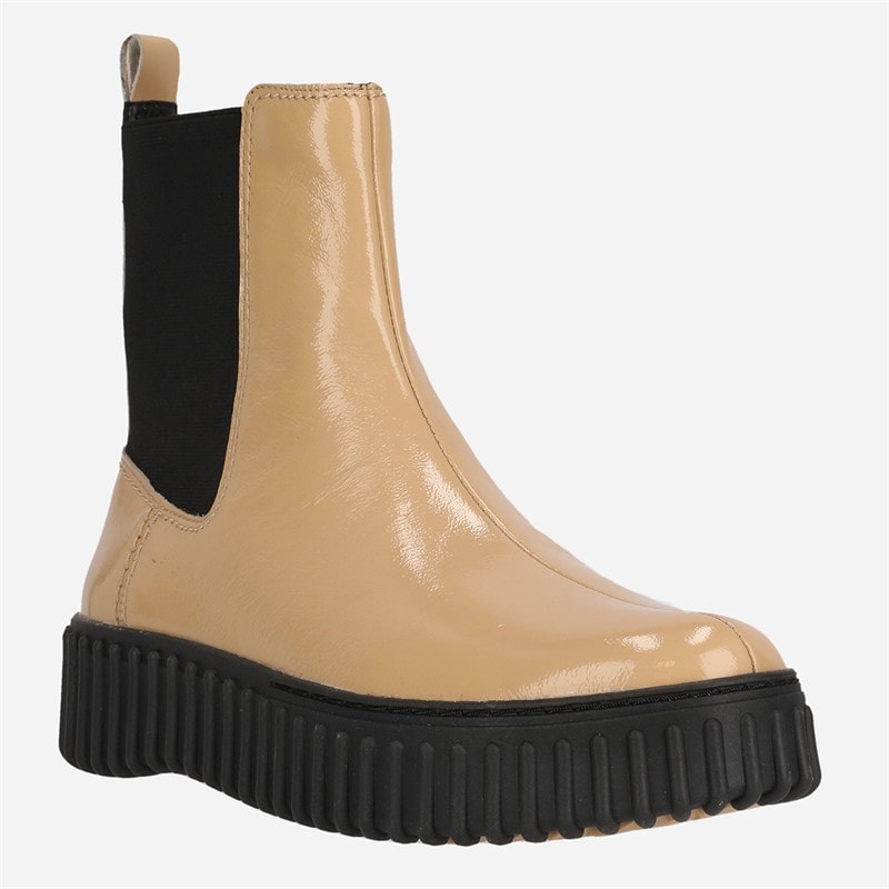 Clarks Damen Torhill Maple Schuhe Beige Lack - Bild 2