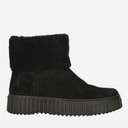 Clarks Dames Torhill Turn Schoenen Zwart Gevoerd Zijs