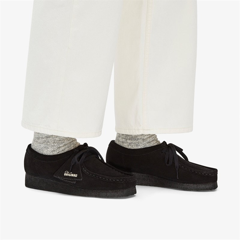 Clarks Dames Originals 2 Wallabee D Schoenen 1219 Black Suede - Afbeelding 3