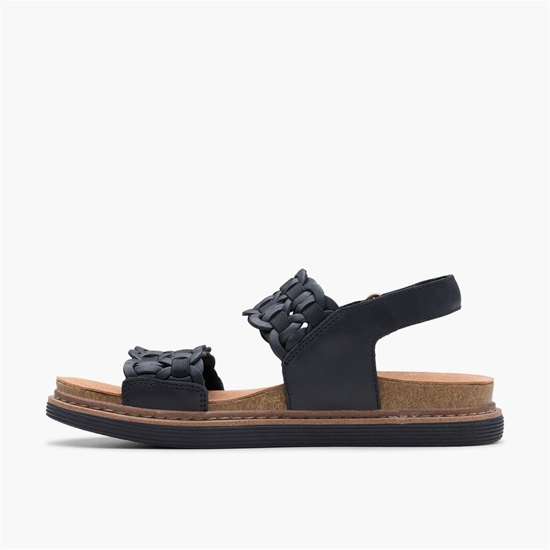 Clarks Damen Arwell Glide D-Fit Sandalen Schwarz - Bild 5