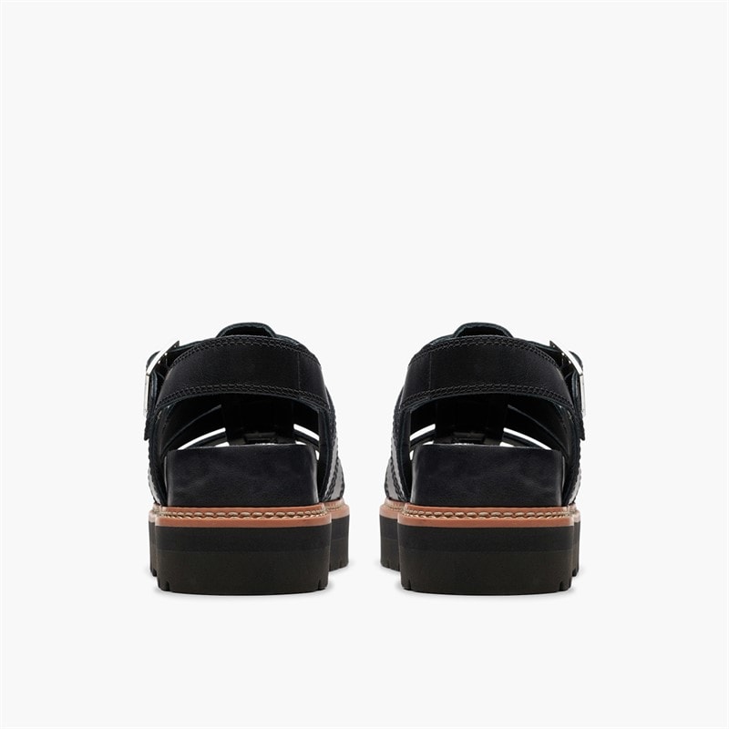 Clarks Sandales Orianna Twist D-Fit Femme Noir - Image 3