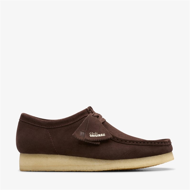 Clarks Heren Originals 2 Wallabee Schoenen 5230 Dark Brown Suede - Afbeelding 1