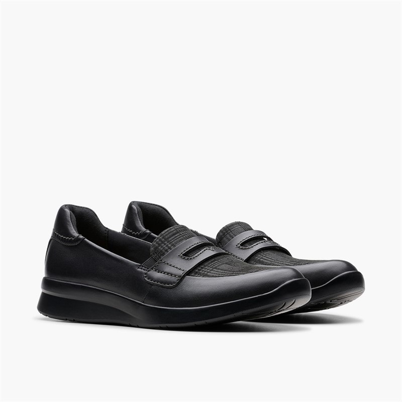 Clarks Dames Ellowyn Penny Loafers Black Leather - Afbeelding 5