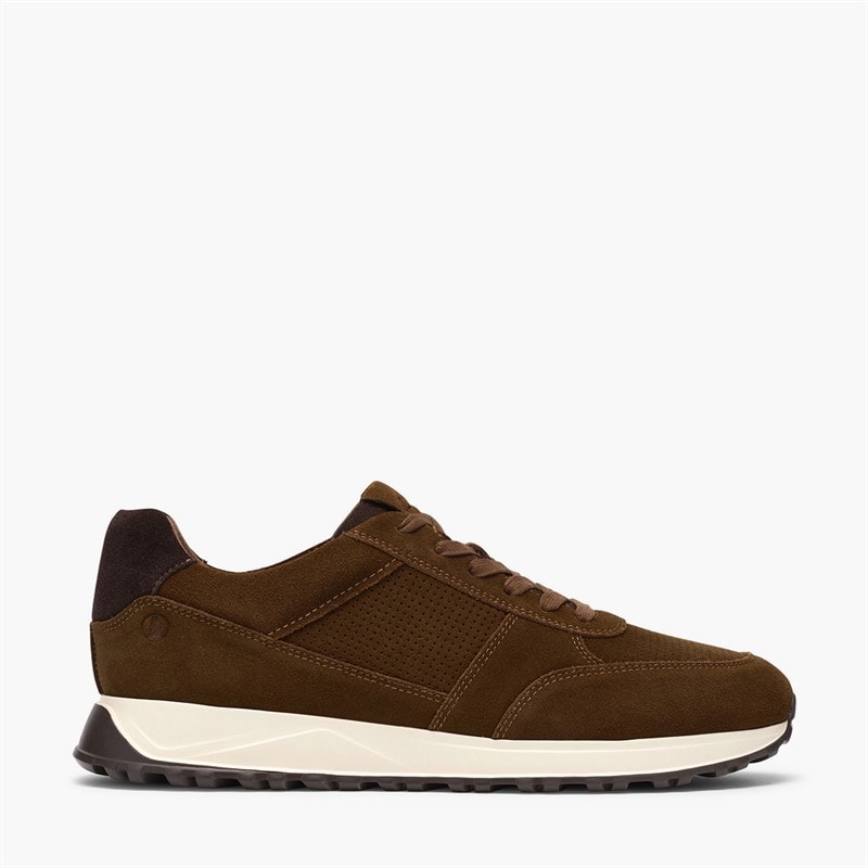 Clarks Homme Radwell Cravate Baskets Cola Suede