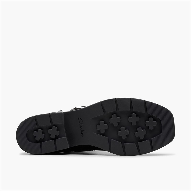 Clarks Rebelle botki z klamrą dla niej kolor Black Leather – zdjęcie  3