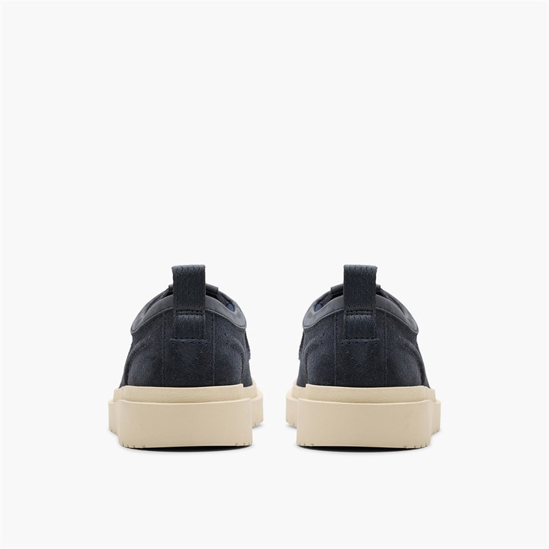 Clarks Herren Polden Moc Schuhe Navy Suede - Bild 5